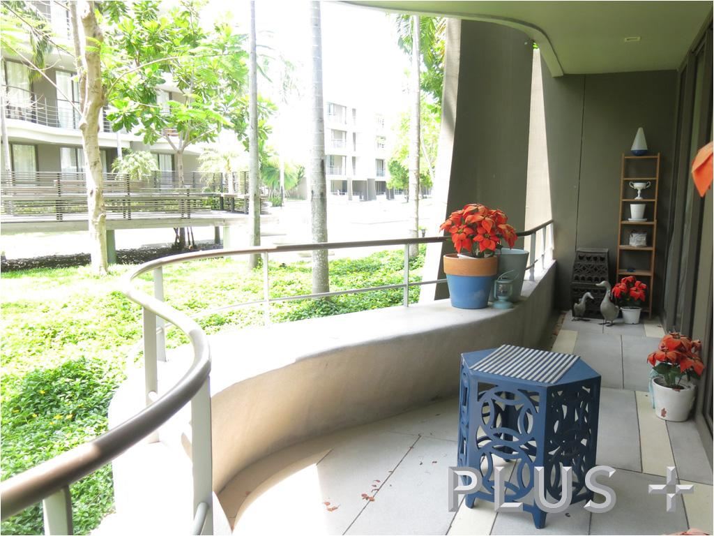Stunning 2 bedroom unit fully furnished with garden view